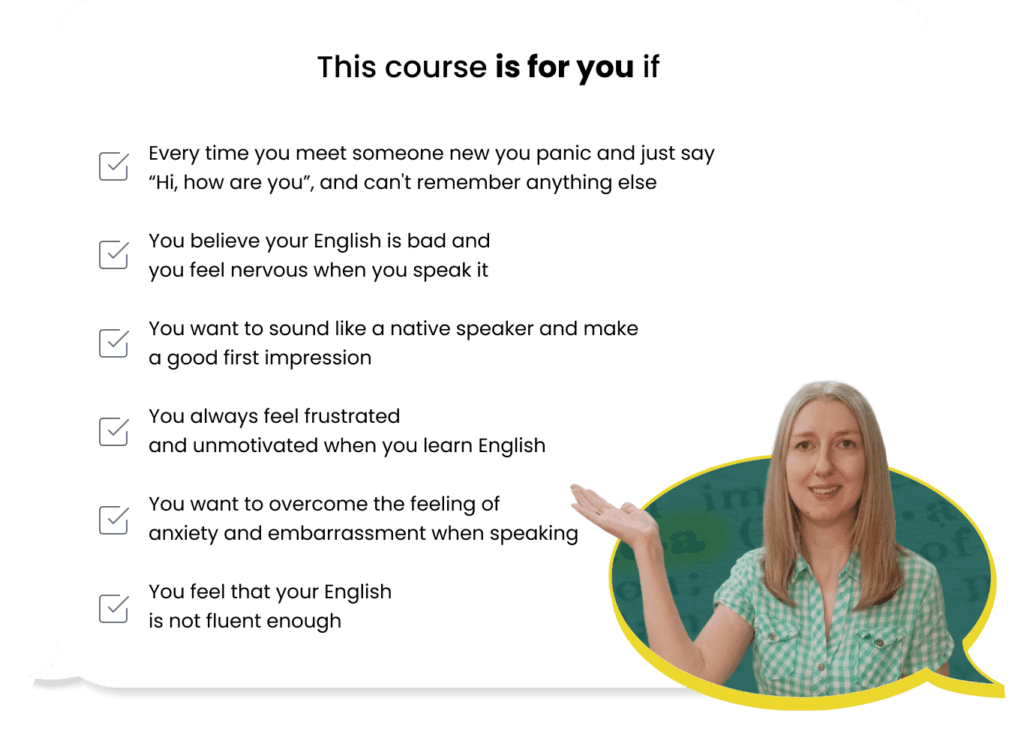 English by Sanja this course is for you